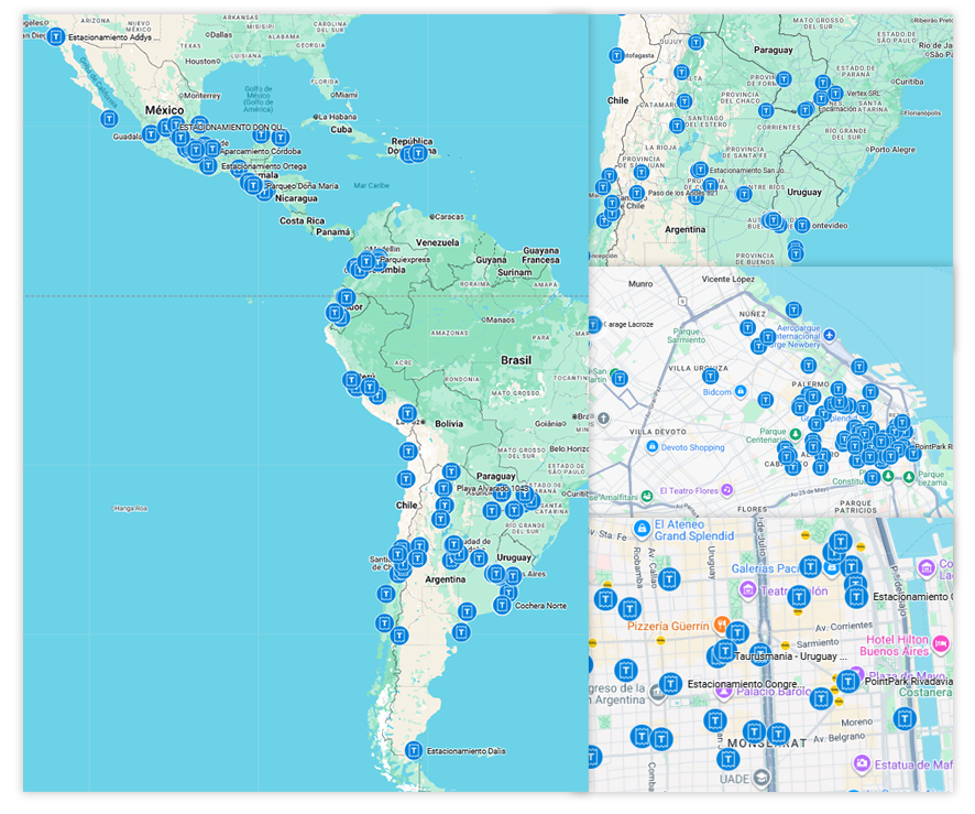 Mapa de Latinoamérica